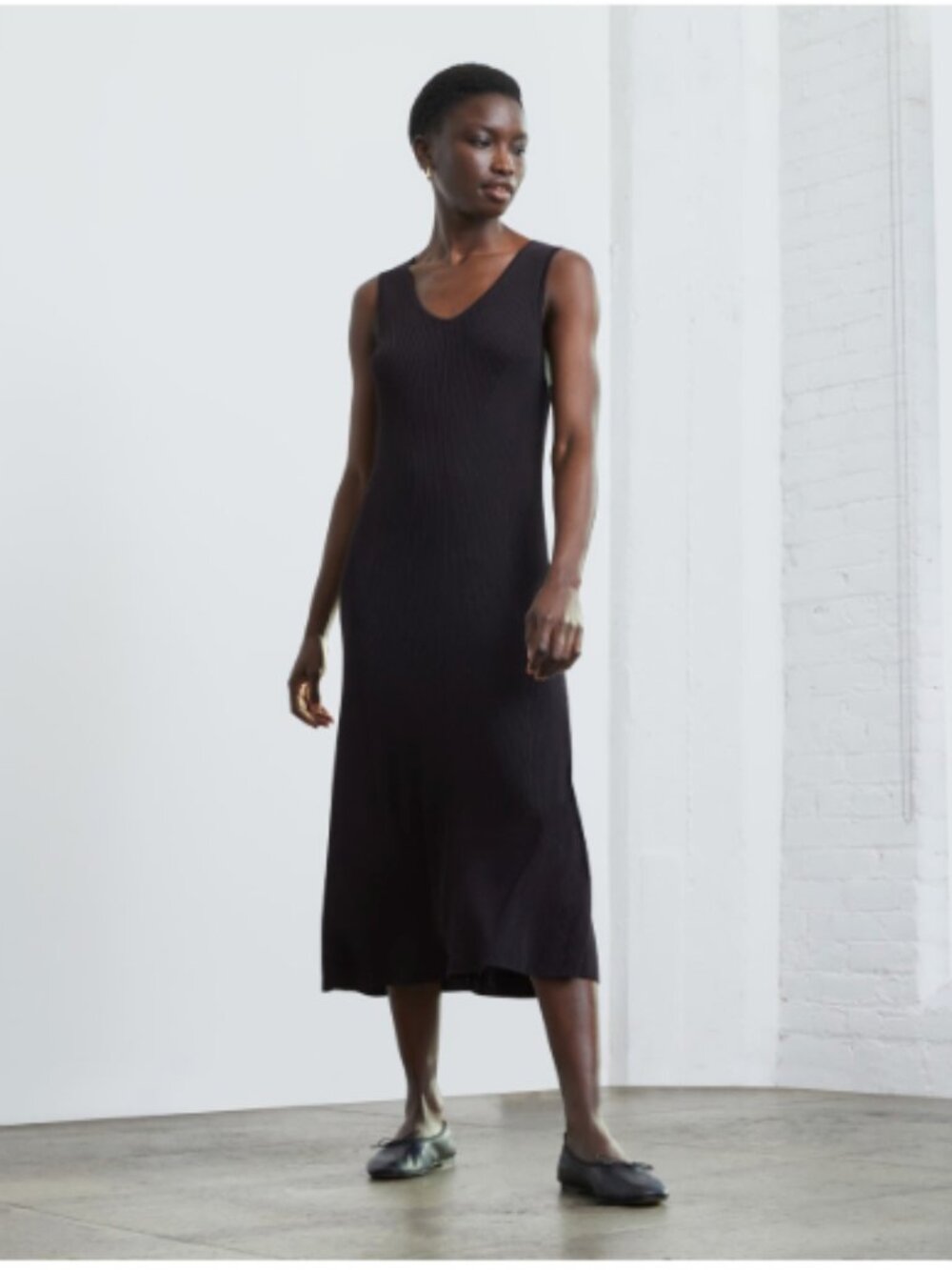 Everlane Ribbed Midi Dress